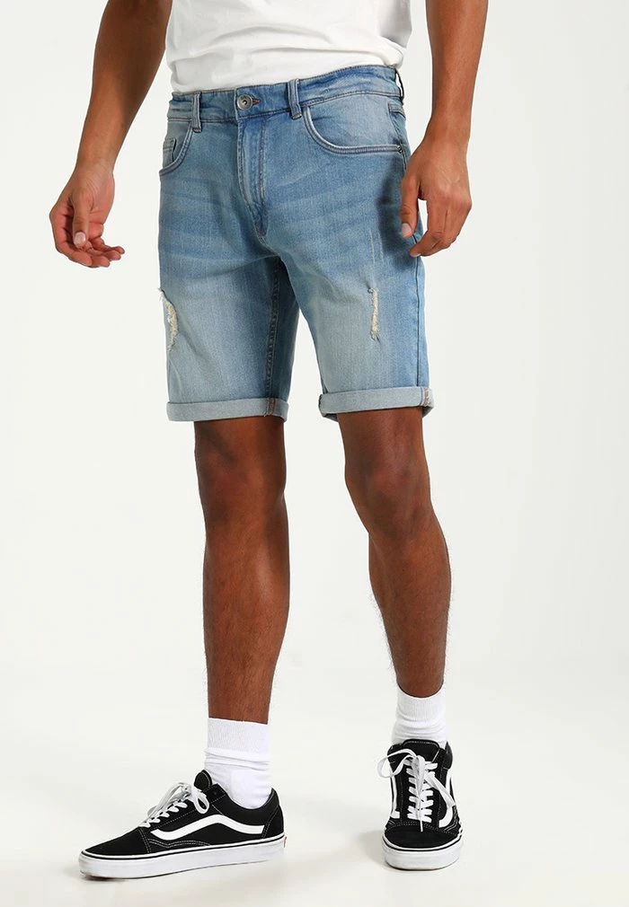 OSLO DESTROY - Denim shorts - skyway blue