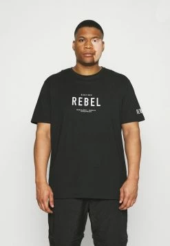 Redefined Rebel RONAN TEE - Print T-shirt - Black