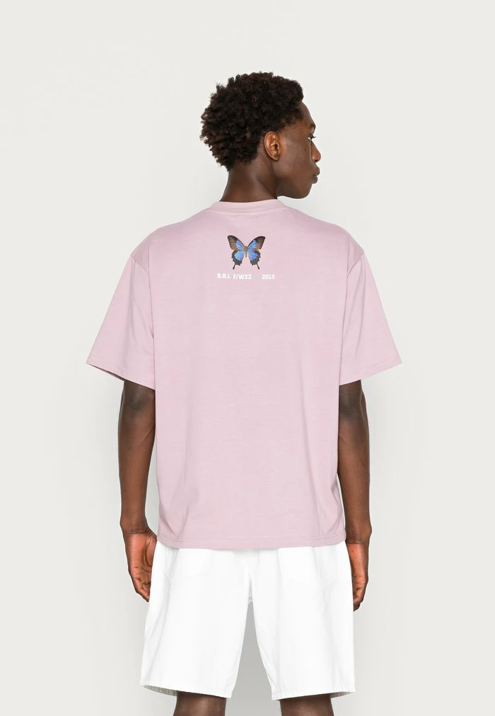 CHRISTIAN TEE UNISEX - Print T-shirt - sea fog