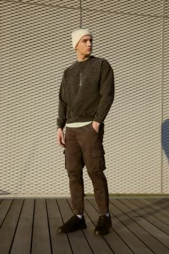 Redefined Rebel JOSIAH PANTS - Cargo Trousers - Ebony