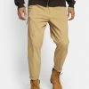 Redefined Rebel LEE CROPPED PANTS - Trousers - Travertine