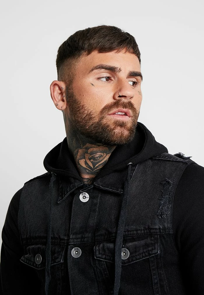 FUNDA JACKET - Denim jacket - black