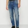 Redefined Rebel HOUSTON DESTROY - Straight Leg Jeans - Dark Indigo