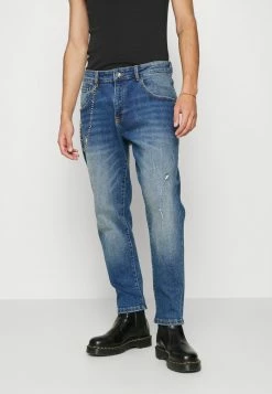 Redefined Rebel HOUSTON DESTROY - Straight Leg Jeans - Dark Indigo