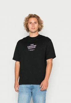 Redefined Rebel JESPER TEE UNISEX - Print T-shirt - Black