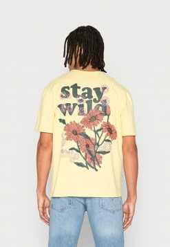 Redefined Rebel UNISEX MARKUS TEE - Print T-shirt - Pale Green