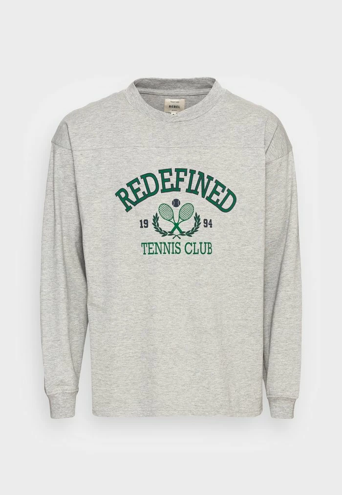 DAVIAN TEE UNISEX - Long sleeved top - light grey melange