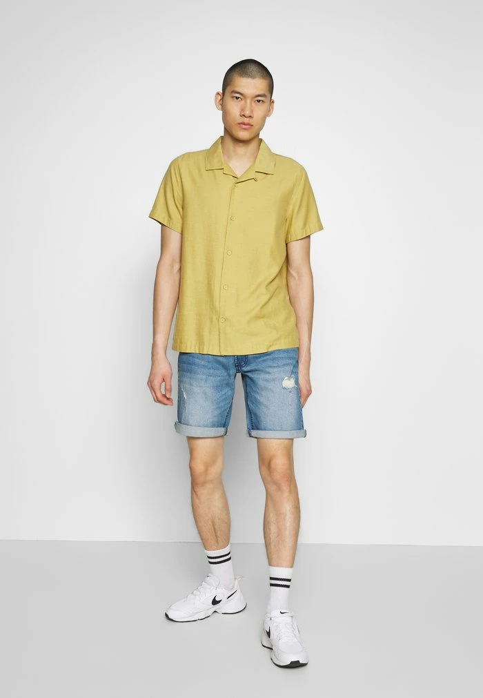 DESTROY - Denim shorts - soft blue