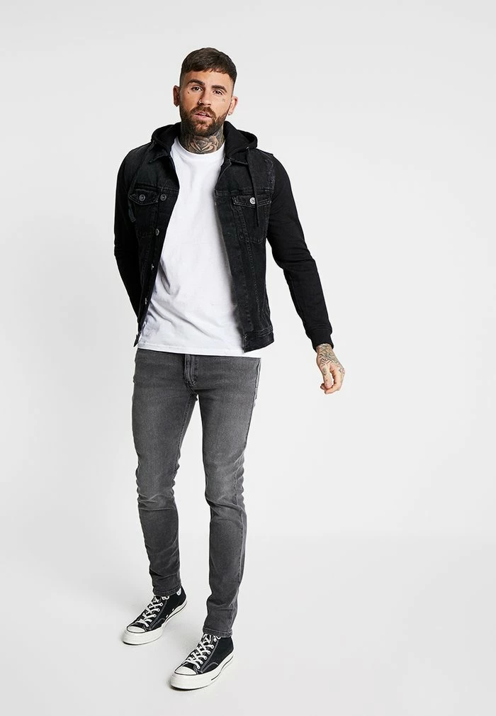 FUNDA JACKET - Denim jacket - black