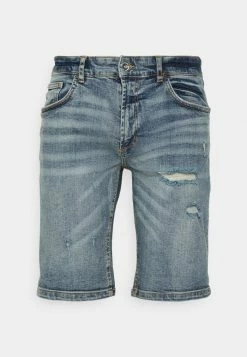 Redefined Rebel OSLO DESTROY - Denim Shorts - Blue Chip