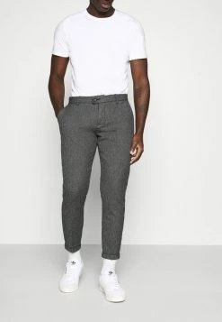 Redefined Rebel RRERCAN - Chinos - Black Grindel