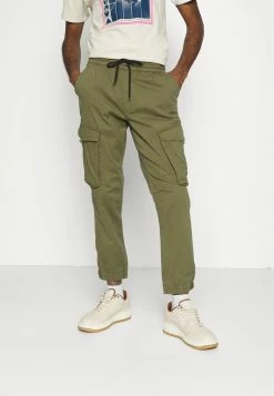 Redefined Rebel PANTS - Cargo Trousers - Dark Olive