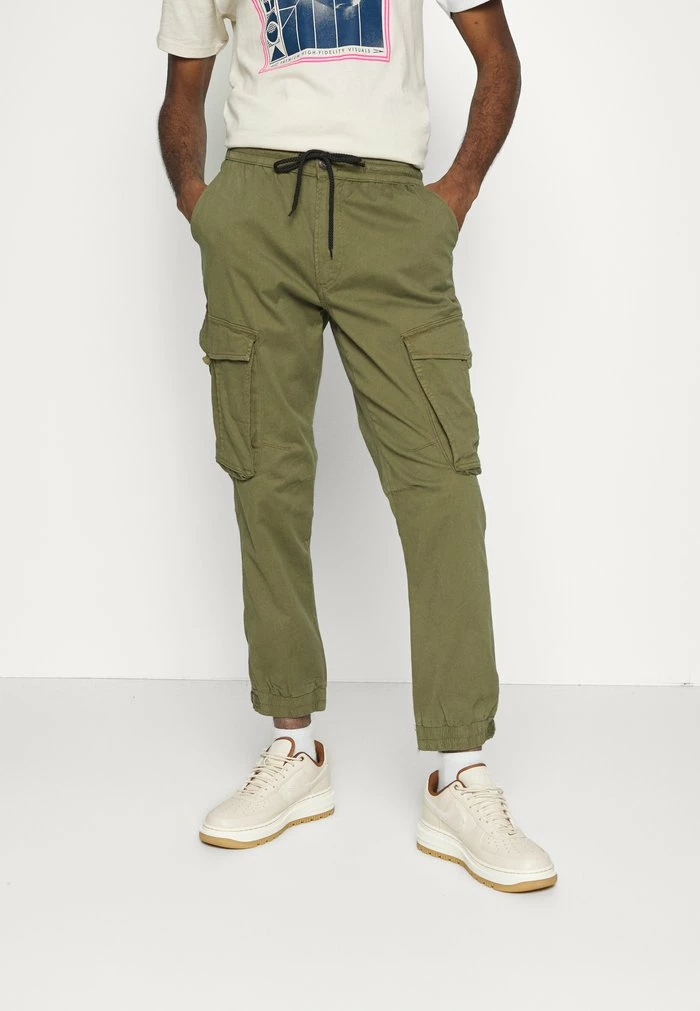 PANTS - Cargo trousers - dark olive