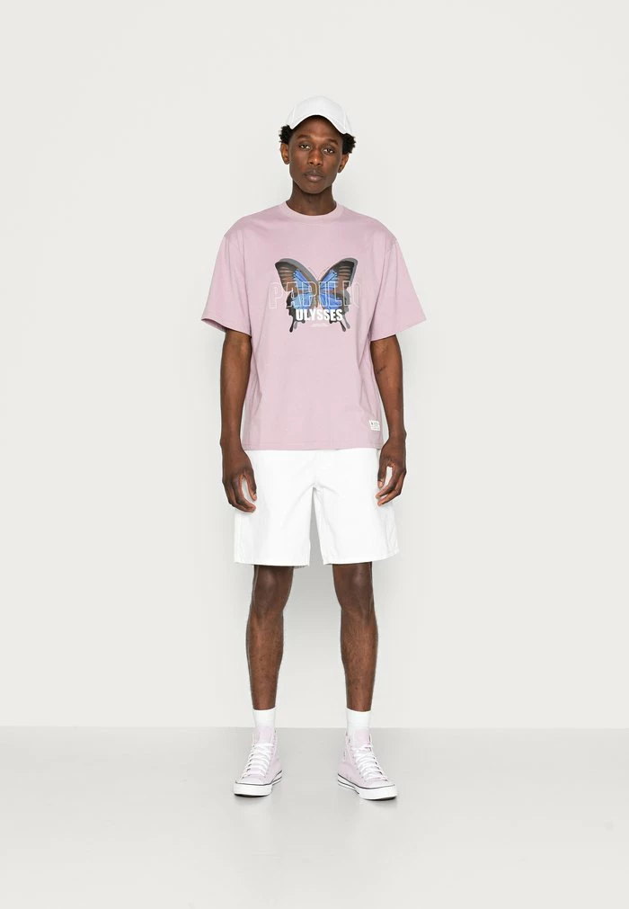 CHRISTIAN TEE UNISEX - Print T-shirt - sea fog