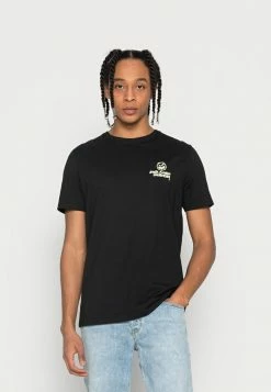 Redefined Rebel SERGIO TEE UNISEX - Print T-shirt - Black