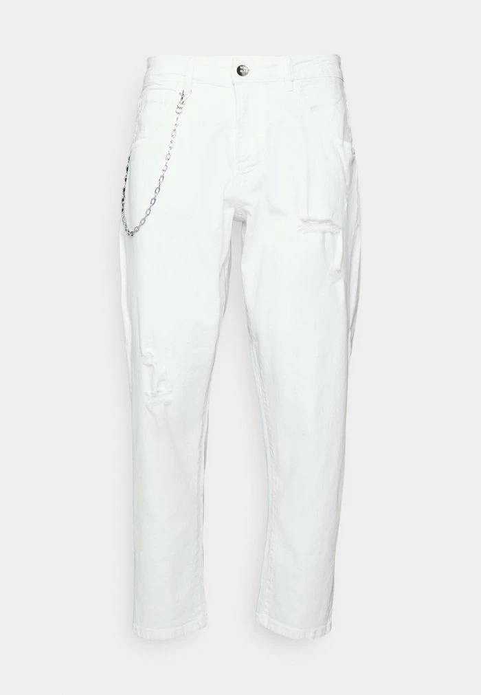 HOUSTON DESTROY - Relaxed fit jeans - white