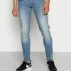 Redefined Rebel STOCKHOLM DESTROY - Slim Fit Jeans - Arctic Blue