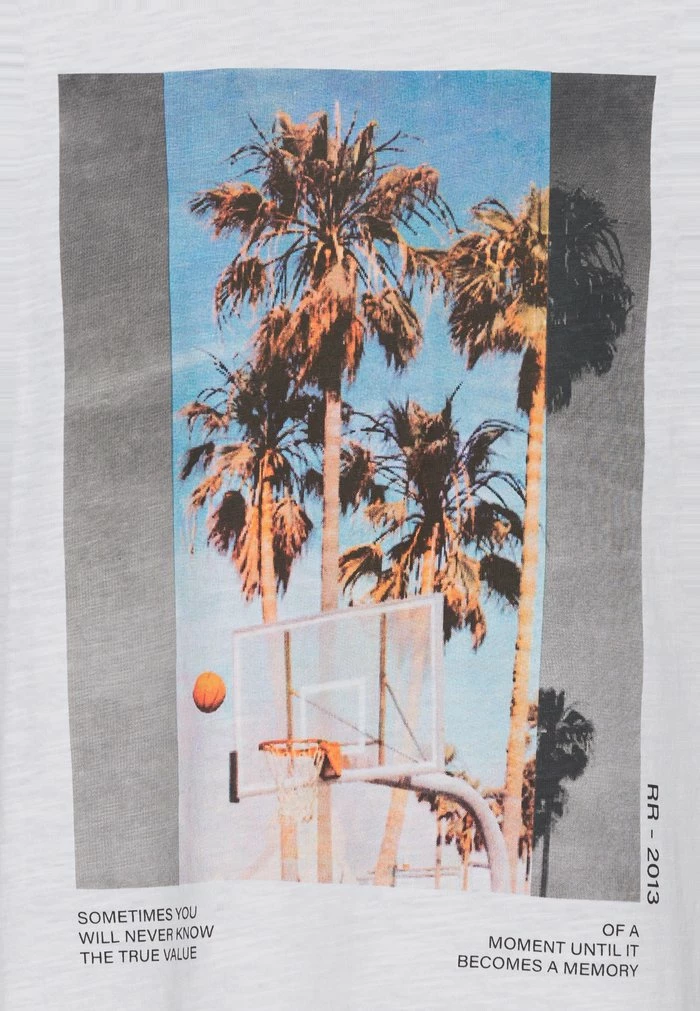 AMARI TEE - Print T-shirt - white