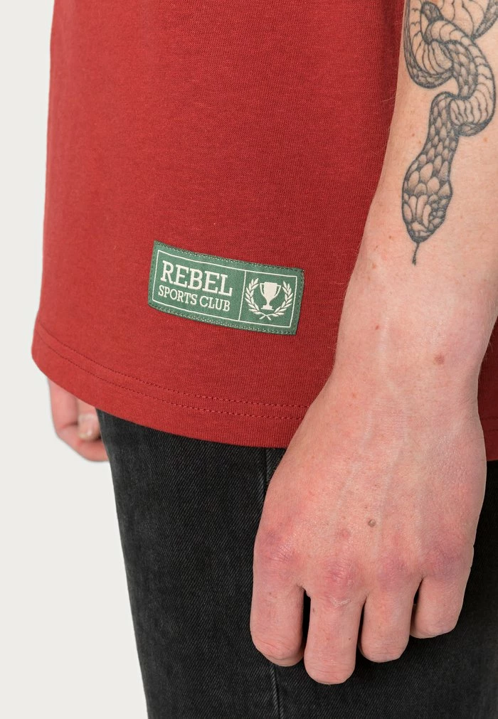 FOSTER TEE UNISEX - Print T-shirt - rosewood