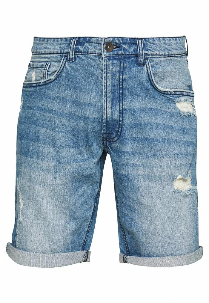 DESTROY - Denim shorts - soft blue