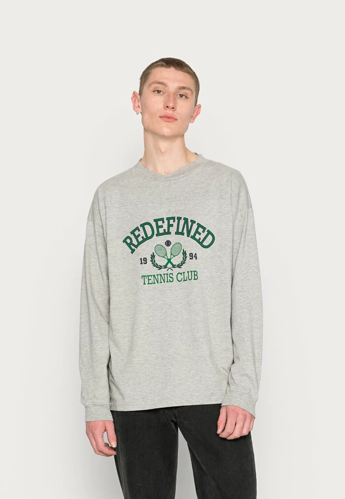 DAVIAN TEE UNISEX - Long sleeved top - light grey melange