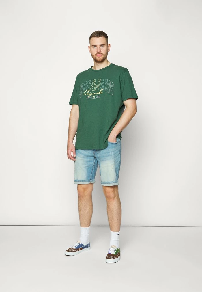 OSLO DESTROY PLUS - Denim shorts - skyway blue