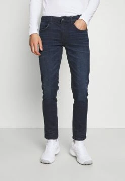 Redefined Rebel STOCKHOLM - Straight Leg Jeans - Coated Navy