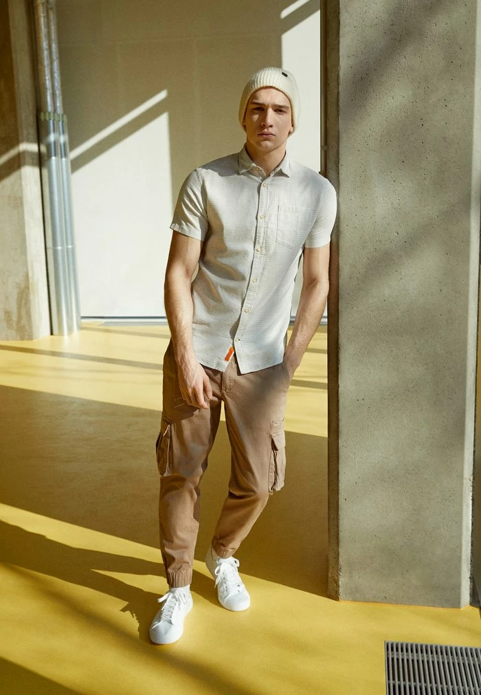 JOSIAH PANTS - Cargo trousers - fungi