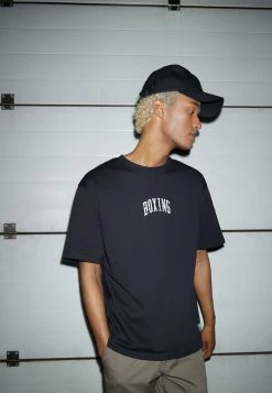 Redefined Rebel FOSTER TEE UNISEX - Print T-shirt - Black