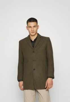 Redefined Rebel Classic Coat - Dark Olive Melange