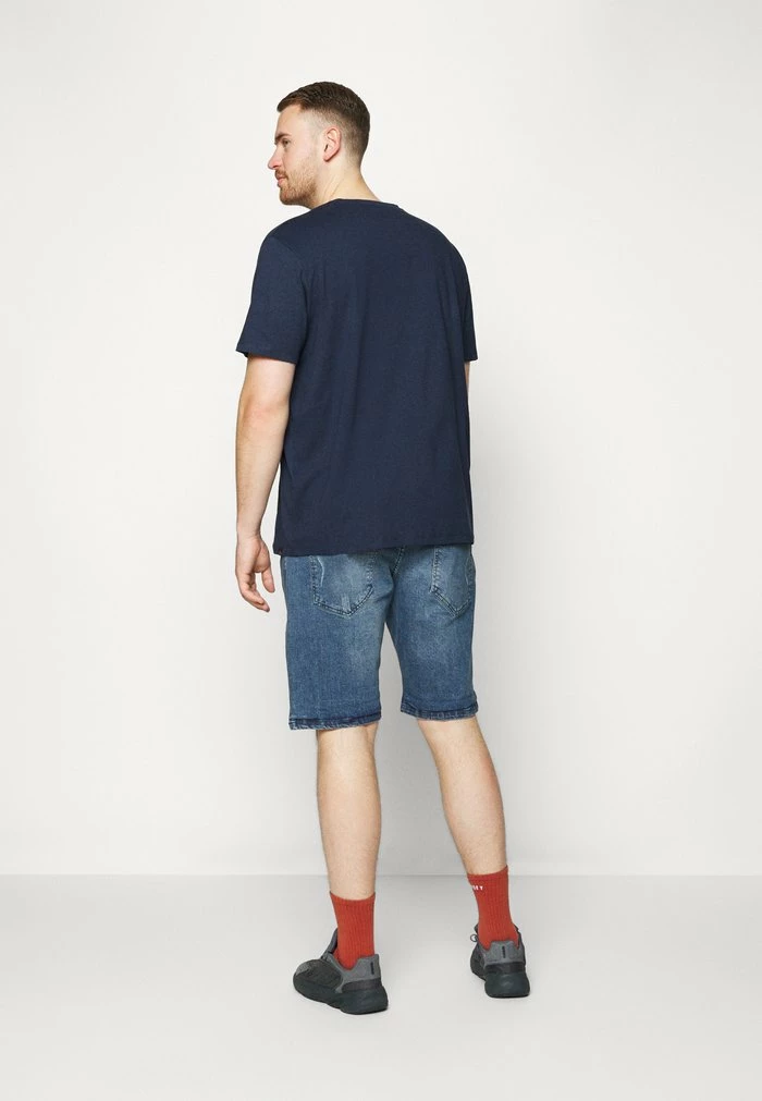 OSLO DESTROY PLUS - Denim shorts - dark blue