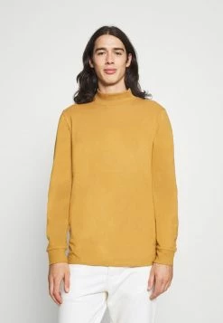 Redefined Rebel PHIL HIGH NECK - Long Sleeved Top - Bone Brown