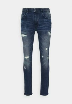Redefined Rebel STOCKHOLM DESTROY - Slim Fit Jeans - Ranch Blue