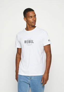 Redefined Rebel RONAN TEE - Print T-shirt - White