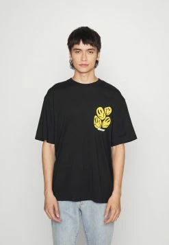 Redefined Rebel DAMIEN TEE UNISEX - Print T-shirt - Black