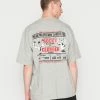 Redefined Rebel RRMIKE TEE UNISEX - Print T-shirt - Light Grey Melange