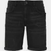 Redefined Rebel OSLO DESTROY - Denim Shorts - Dust Black