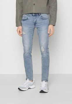 Redefined Rebel RRSTOCKHOLM DESTROY - Slim Fit Jeans - Mirror Blue