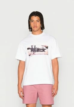 Redefined Rebel UNISEX RRHENDRIX TEE - Print T-shirt - White