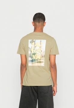 Redefined Rebel SERGIO TEE UNISEX - Print T-shirt - Safari