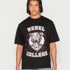 Redefined Rebel RRTAYLOR TEE - Print T-shirt - Black