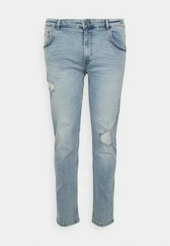 Redefined Rebel RRSTOCKHOLM DESTROY PLUS - Slim Fit Jeans - Mirror Blue