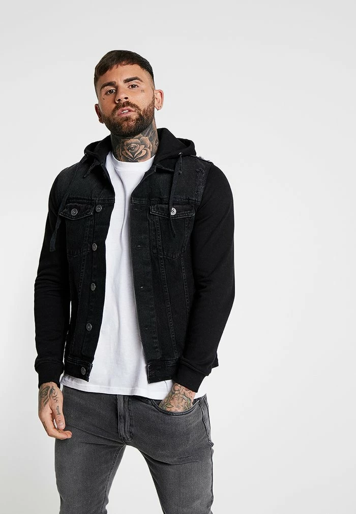 FUNDA JACKET - Denim jacket - black