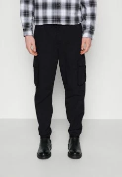 Redefined Rebel KAIDEN PANTS - Cargo Trousers - Black