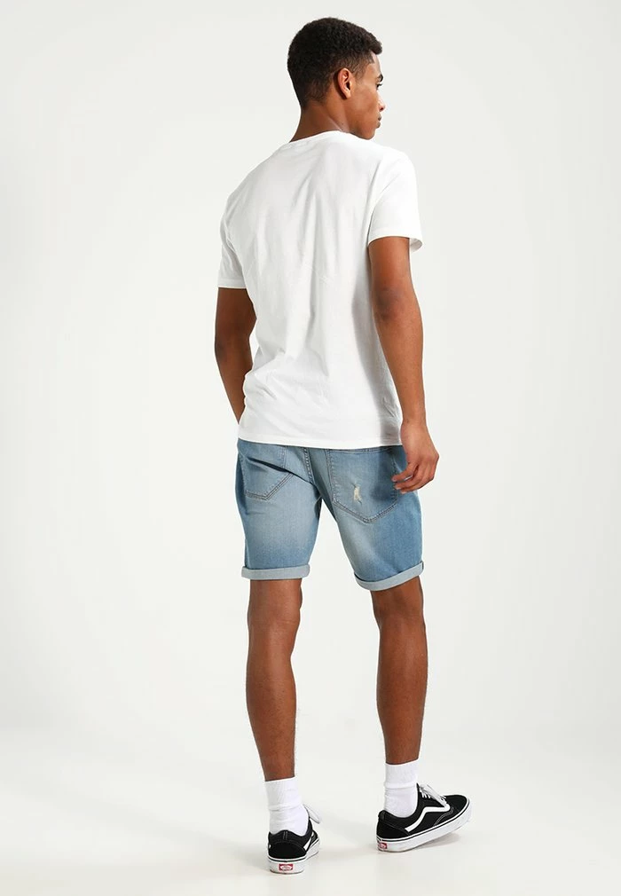 OSLO DESTROY - Denim shorts - skyway blue