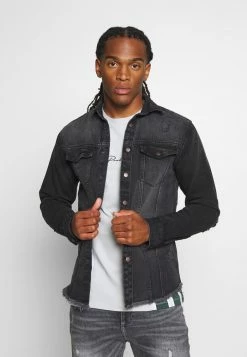 Redefined Rebel JACKSON JACKET - Shirt - Black/grey