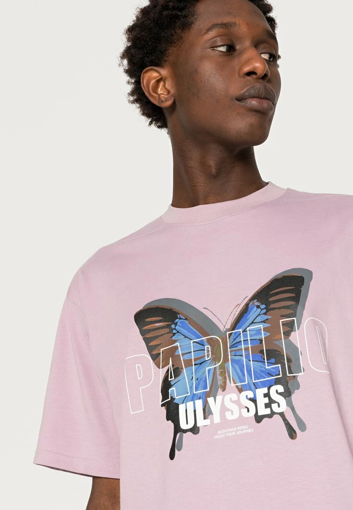 CHRISTIAN TEE UNISEX - Print T-shirt - sea fog