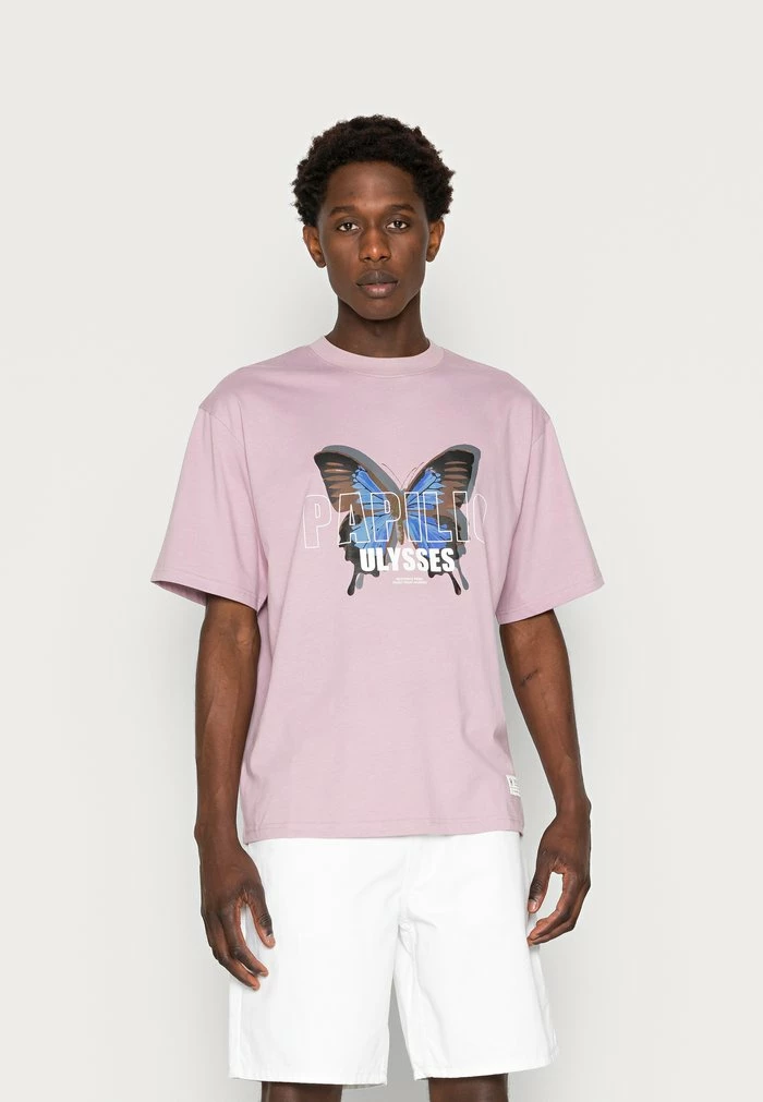 CHRISTIAN TEE UNISEX - Print T-shirt - sea fog