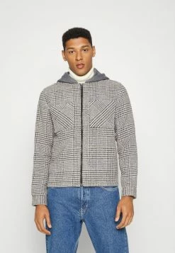 Redefined Rebel JOHN OVERSHIRT - Light Jacket - Light Grey Melange