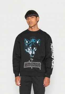 Redefined Rebel FRANCIS UNSIEX - Sweatshirt - Black Wolf